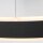 Lampe LED à suspendre noire Ø60 cm ronde 42 W 2700 K élégante