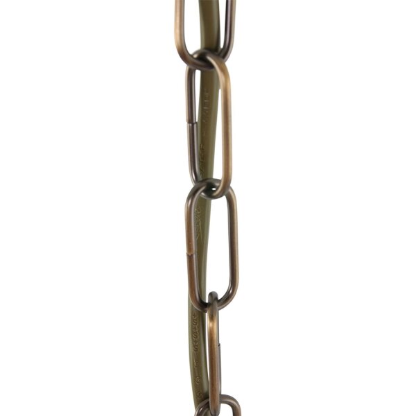 Lampe à suspendre verre métal en bronze L:23 cm E14 élégant