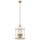 Lampe à suspendre verre métal en bronze L:31 cm E14 stylé
