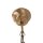 Lampe à suspendre verre métal en bronze L:31 cm E14 stylé