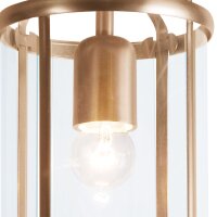Lampe de plafond verre métal en bronze Ø16...