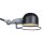 Spot mural avec fiche en noir argent E14 flexible