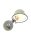 Spot mural mobile avec fiche en vert argent P:29 cm