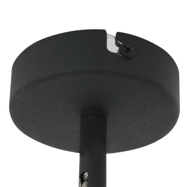 Spot de plafond flexible noir incl. GU10 accentué
