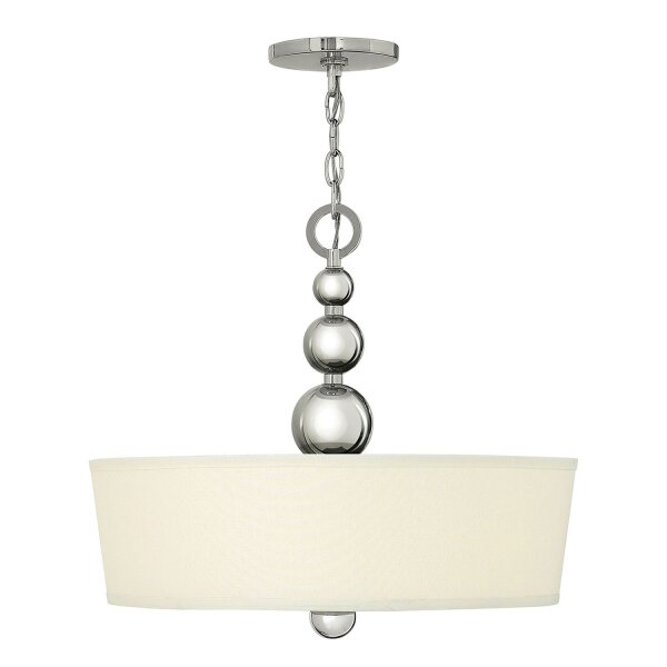 Suspension ROMINA Nickel Ø51cm à raccourcir Lampe
