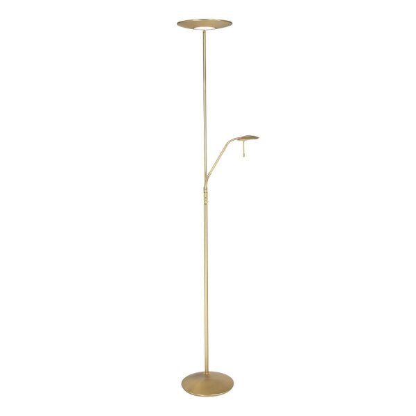 Lèche plafond LED avec bras de lecture en laiton 185 cm dimmable