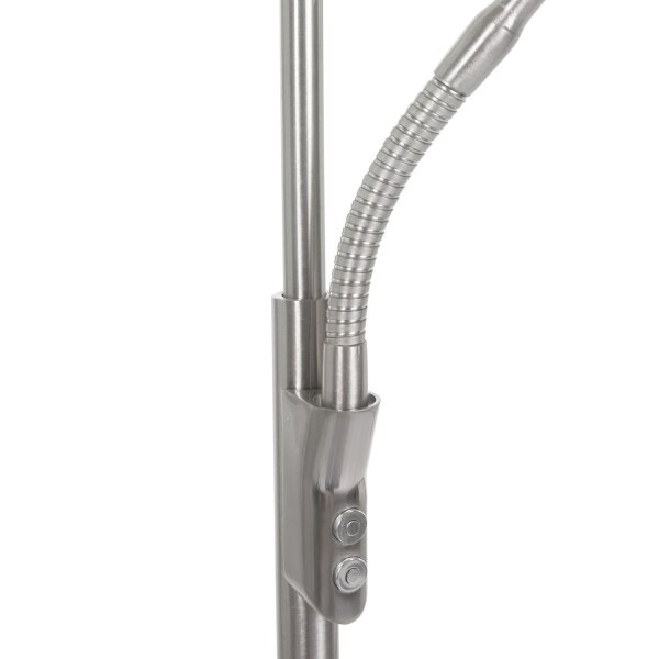 Plafonnier LED à intensité variable avec bras de lecture en acier 185 cm