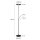 Plafonnier LED avec bras de lecture en noir 185 cm dimmable