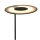 Plafonnier LED avec bras de lecture en noir 185 cm dimmable