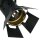 Spot de plafond industriel flexible L:58 cm en noir doré