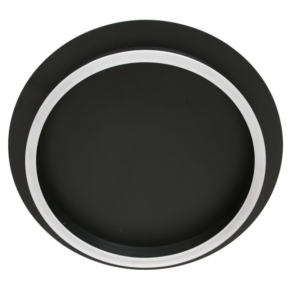 Plafonnier LED métal plastique noir 20 W 2700 K