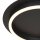 Plafonnier LED métal plastique noir 20 W 2700 K