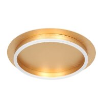 Plafonnier LED Métal Plastique doré L:32 cm...