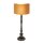 Lampe de chevet pauvre en fleurs noir or E27 65 cm