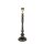 Lampe de chevet pauvre en fleurs noir or E27 65 cm
