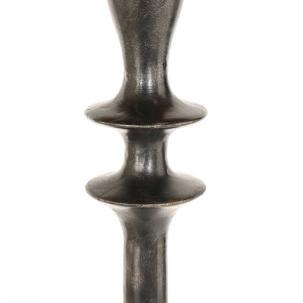 Lampadaire bois lin noir gris 153 cm E27 anti-éblouissement
