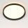 Plafonnier LED noir blanc L:40 cm 2700 K rond