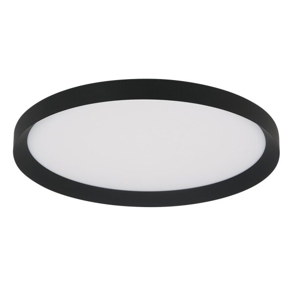 Plafonnier rond à LED noir blanc 2700 K Ø50 cm