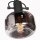 Spot de plafond élégant noir gris fumé E27 L:40 cm