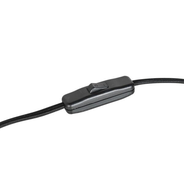 Lampe de table verre métal en laiton noir E27 23 cm