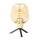 Lampe de table verre métal en laiton noir E27 23 cm