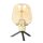 Lampe de table verre métal en laiton noir E27 23 cm