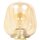 Lampe de table verre métal en laiton noir E27 23 cm