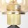 Lampe de table verre métal en laiton noir E27 23 cm