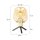 Lampe de table verre métal en laiton noir E27 23 cm