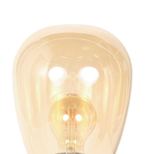 Lampe de table Abat-jour en verre en laiton E27 28 cm de style