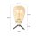 Lampe de table Abat-jour en verre en laiton E27 28 cm de style