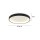 Plafonnier LED Noir Blanc Ø28 cm 2700 K confortable