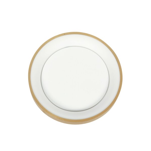 Plafonnier LED or blanc Ø28 cm 2700 K confortable