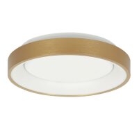 Plafonnier LED or blanc Ø38 cm 30 W confortable