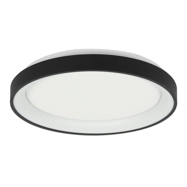 Plafonnier LED Noir Blanc Ø38 cm 30 W confortable
