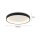 Plafonnier LED Noir Blanc Ø38 cm 30 W confortable