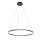 Lampe à suspendre LED métal plastique 80 cm rond 60 W 2700 K