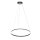 Lampe à suspendre LED métal plastique 80 cm rond 60 W 2700 K