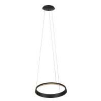 Lampe LED ronde à suspendre Noir L:60 cm 50 W 2700...