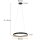 Lampe LED ronde à suspendre Noir L:60 cm 50 W 2700 K élégant