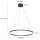 Grande lampe LED suspendue Noir Ø100 cm 80 W 2700 K