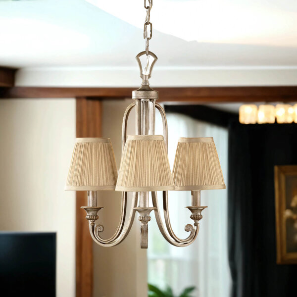 Lustre salon tissu abat-jour profondeur jusquà 2,2m
