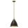 Lampe &agrave; suspendre industrielle m&eacute;tal noir bronze KORSAT