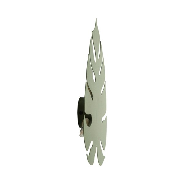 Applique décorative métal feuille indirecte H : 54 cm 4x G9