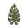 Applique décorative métal feuille indirecte H : 54 cm 4x G9
