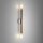 Plafonnier bois verre 2 flammes G9 allongé 51 cm H : 5,5 cm