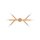 Plafonnier bois verre 66 cm de long en pin blanc 6x G9