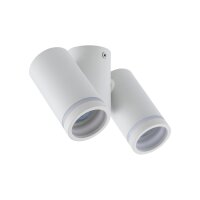 Plafonnier métal blanc ajustable L : 17 cm GU10 2...