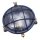 Lampe dext&eacute;rieur laiton verre &Oslash; 21 cm E27 bleu IP64 SERIFOS
