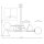 Blendarme Plafonnier noir blanc L:70 cm E14 6-flmg